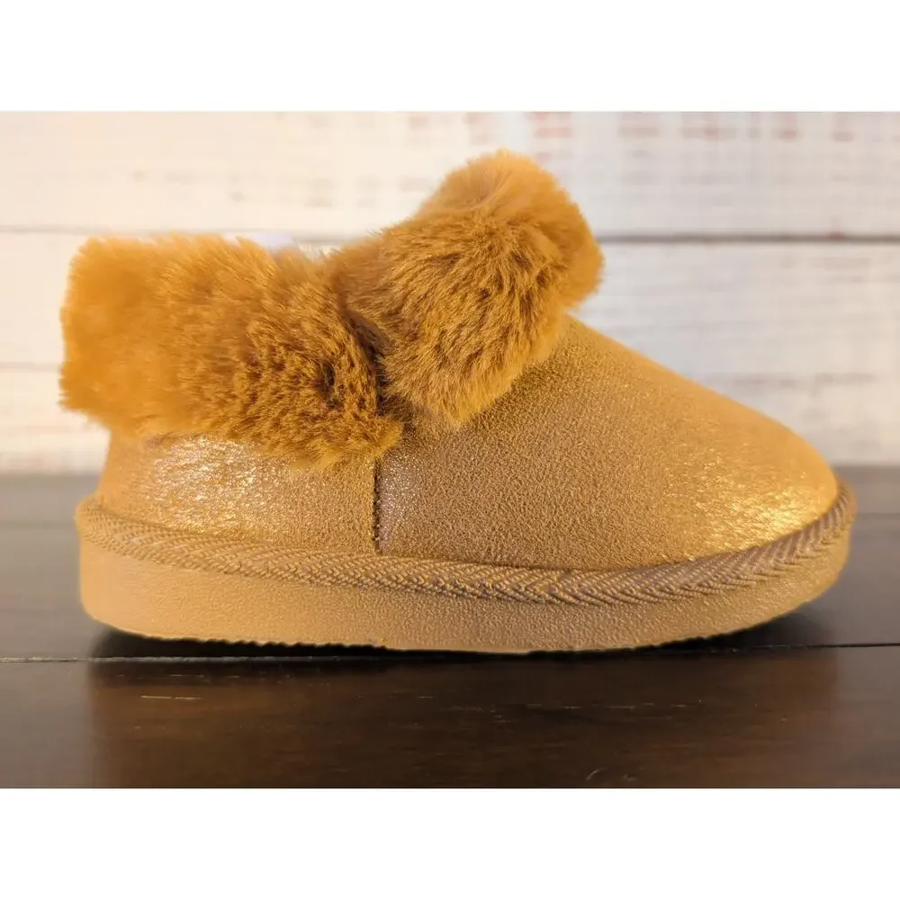Avalanche Kids Cozy Chestnut Boots NWT Size 10 Faux Fur